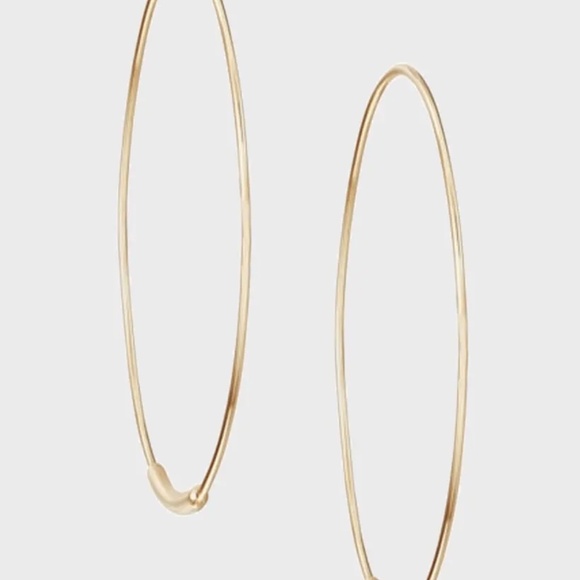 Lana Small Magic Hoops 14k gold 1.25” diameter EUC - Picture 4 of 5